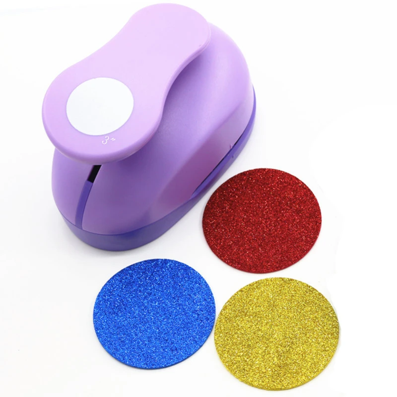 Scrapbook Punches Paper Embossing Machine Circle Punch 8/15/25/38/50mm DIY Embossing Punches Scrapbooking Machine Paper Cutting Color Craft Hole Punch Rounder Cutter