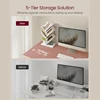 Creative Bookshelf Multi-Laye Bookcase Small Wood Bookshelf Home Decor Bookshelves Student Desk Table Bookshelf Wooden Shelves 4