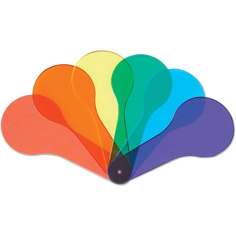 6pcs/set Color Filter Plate Transparent Educational Cultural Supplies Scientific Physics Experimental Tools Student Rewards TMZ