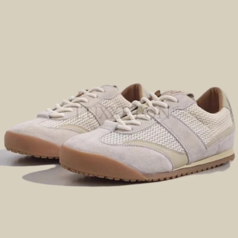 Casual-Lace-Up-Women-s-Sneakers-Flat-Shoes-Suede-Leather-Splicing ...
