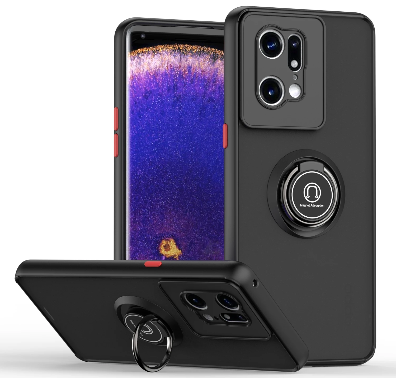 Custodia Per Staffa Di Rotazione 360 Per Oppo Find X5 Lite Custodia Magnetica Per Veicoli Trova X5 Lite Phone Fundas Trova X5 Lite/Trova X5 Pro