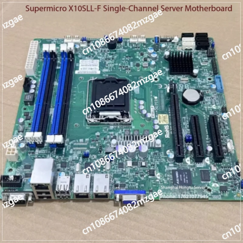 Ultramicro X11SSH-F LGA1151 서버 마더보드는 IPMI NAS 워크스테이션에 적합하며 Xeon E3 1200 V5 V6 CPU와 호환됩니다.