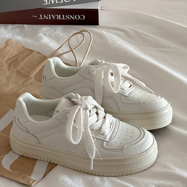 Piattaforma scarpe da donna Sneakers donna Sneakers sportive bianche  studente uomo donna scarpe vulcanizzate Tennis donna nuove scarpe bianche