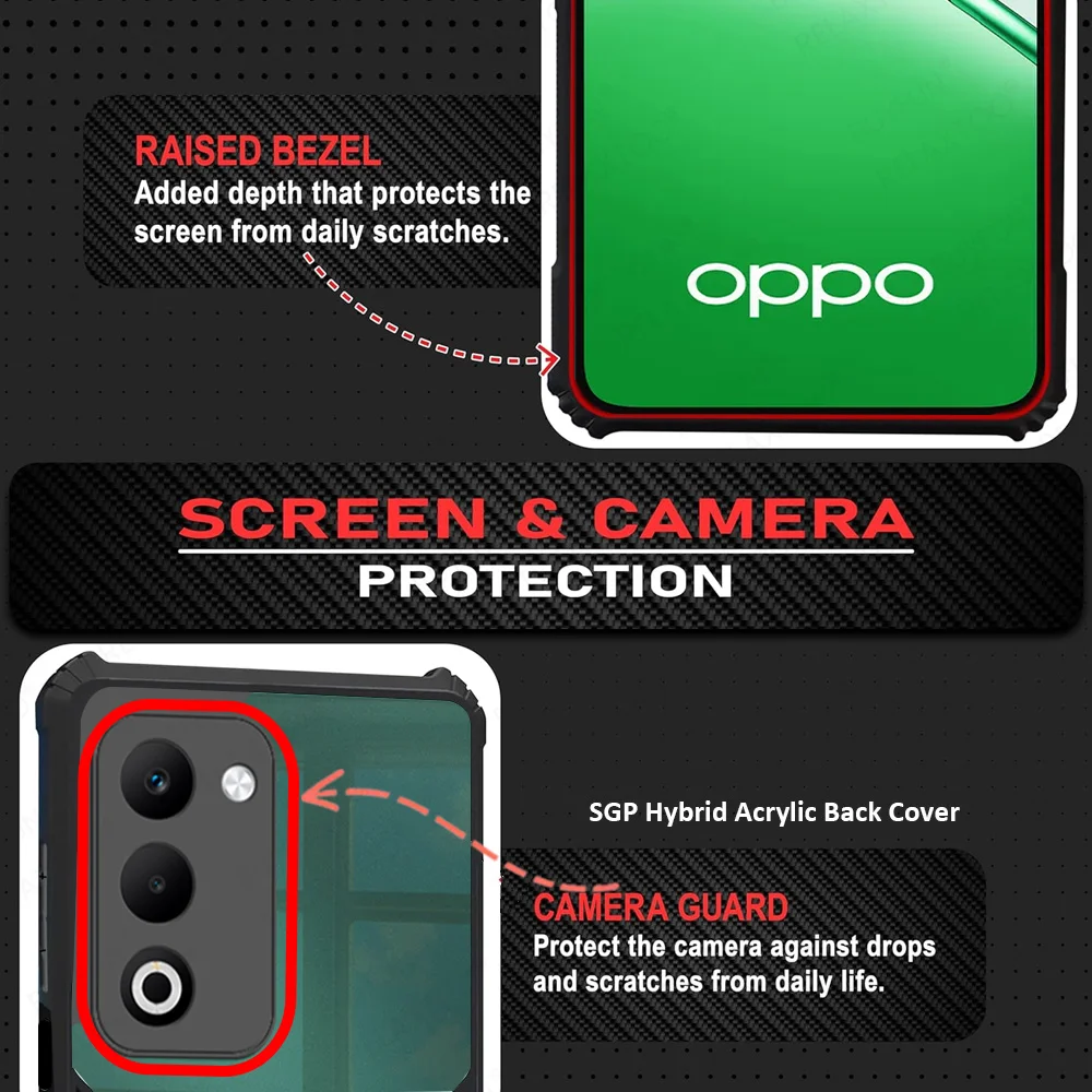 Acrylic Transparent Shockproof Armor Phone Case with Hard PC Back Cover