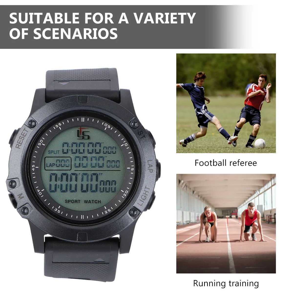 Referees Smartwatch For Football Luminous Stopwatch Wearable Timer