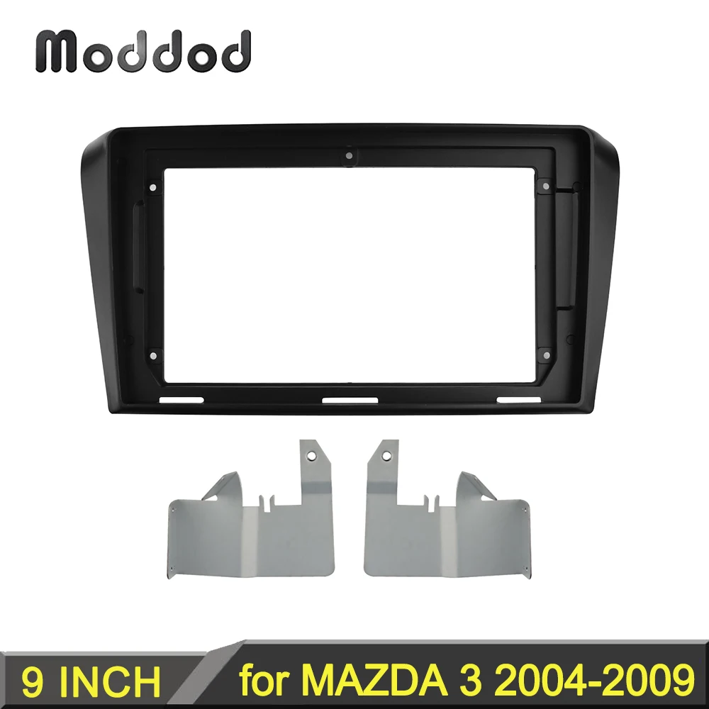 

9 Inch Double Din Radio Fascia For MAZDA 3 2004-2008 Dashboard Installation Trim Refitting Kit Frame CD DVD Bezel Stereo Panel