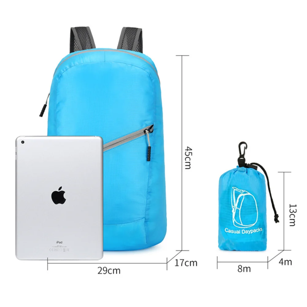 New Fashion Backpack for Men and Women Lightweight Outdoor Folding Bag Waterproof Travel Bag Lightweight Sports Backpack 6
