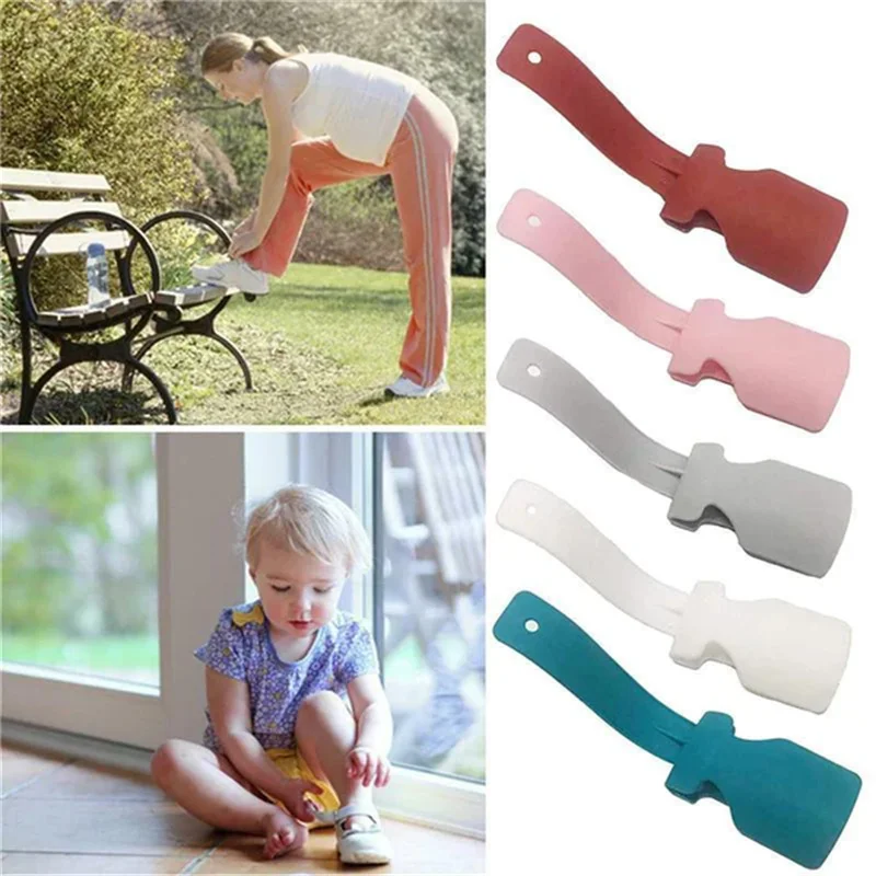 

Lazy Shoe Helper 1Pair Shoehorn Colorful Unisex Wear Shoe Horn Lifter Easy On/off Creative Household Gadgets