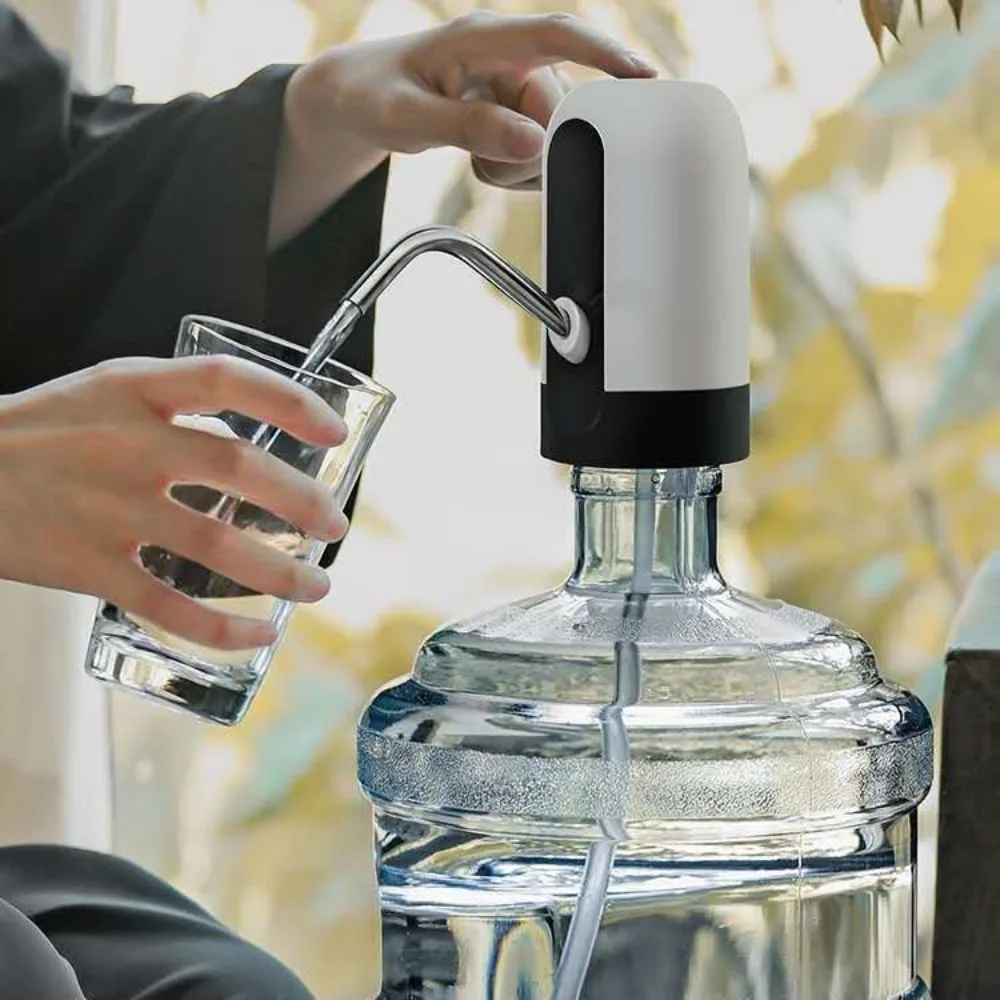 Water Dispenser USB Rechargeable 5 Gallon Water Bottle Pump Camping Portable Electric Reusable