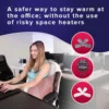 Office chair blanket; Packaging accessories for convenient heating and hands-free use. Stay warm in winter or summer. 4