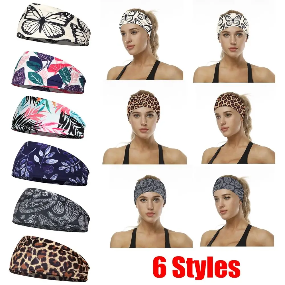 Yoga Elastic Hair Bands Sports Headband Gym Anti-Slip Slim Hair Band For Fitness Antiperspirant Fashion Headband Turban