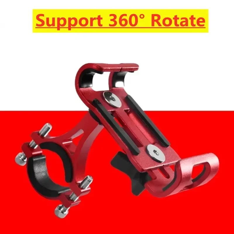 Universal 360° Rotating Aluminum Alloy Bike Phone Holder – Anti-Slip GPS and Smartphone Mount