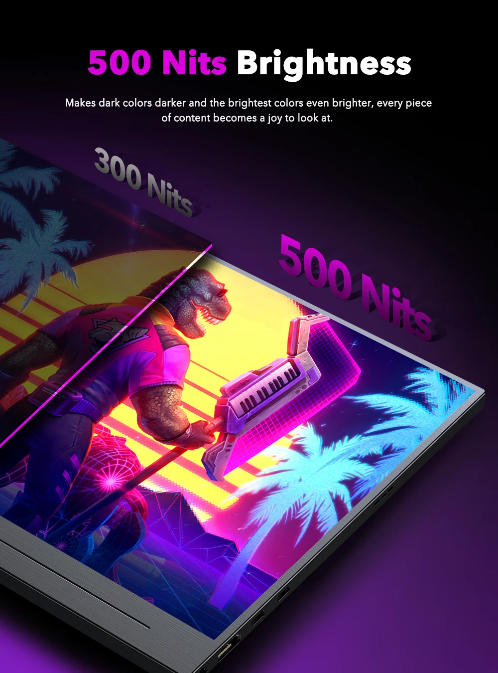 UPERFECT ޴  17.3ġ 4K  ÷, 3840 x 2160 1500:1 Ϻ 500Nits 100% Adobe RGB IPS ũ 2 SpeakersType-C HDMI, V