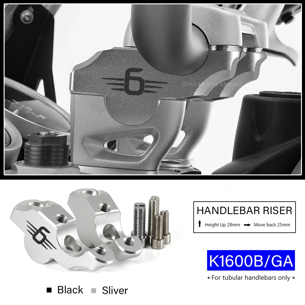 

Motorcycle Handlebar Riser Clamp For BMW K1600B K1600GA K 1600 B GA K1600 B Grand America Handle Bar Extend Adapter 28mm Mount