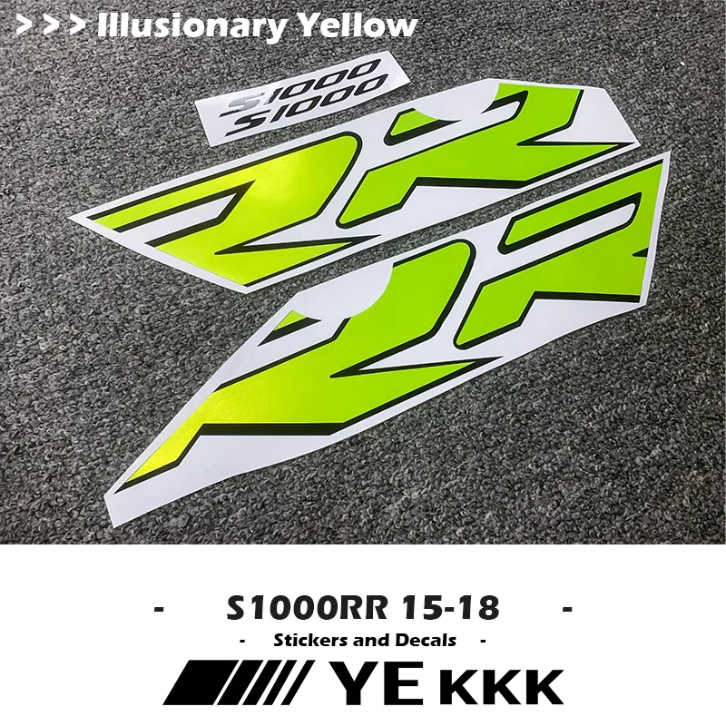 For BMW S1000RR HP4 2015-2018 15 16 17 18 Fairing Shell Sticker Decal Customized Line Colors S1000RR carbon fiber texture fairing sticker shell sticker left and right stickers for bmw s1000rr s1000 rr 2015 2018