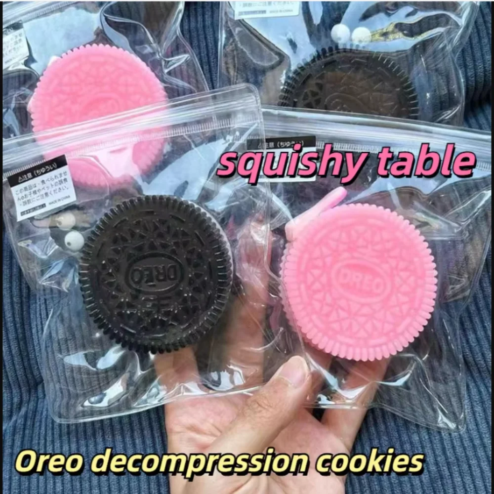 Super Soft Big Oreo Biscuit Pinching Toy Mochi Taba Silicone Stress Relief Toy Handmade Squeeze Dessert Toys Gift 4