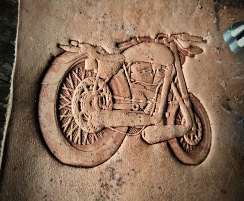 Locomotive style Motorcycles,Trucks, Tractors Hand-work DIY leather working tools carving punches stamp craft tools