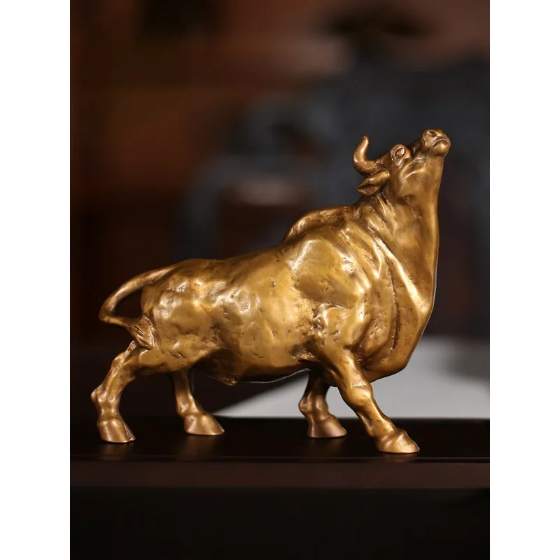

Topnew Office Decoration Chinese Zodiac Cow Opening Gift Home Ornament Jinniu