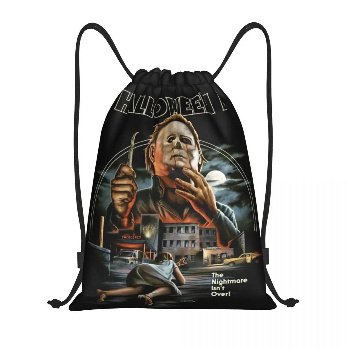 

Custom Michael Myers Halloween Horror Movie Drawstring Bags Women Men Lightweight Sports Gym Storage Backpack