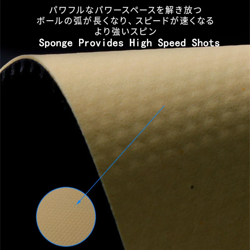 Blutenkirsche KKT 911 Long Pimples-out Rubber Sheet with 0.5mm Sponge ITTF Listed Shengjiao for Defensive & Offensive Players