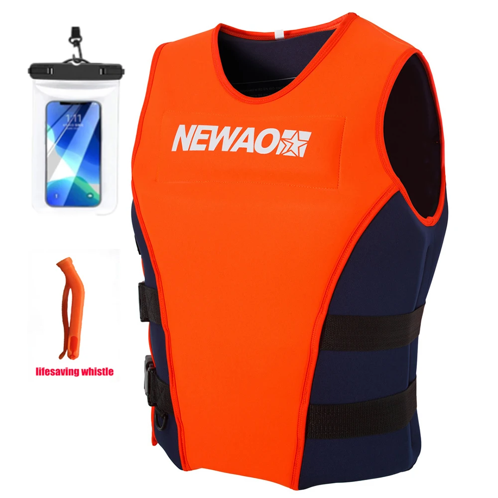 

Adult Lifejacket Professional Neoprene Swimming Buoyancy Vest Portable Water Sports Kayak Surfing Fishing Safety Lifejacket 2023