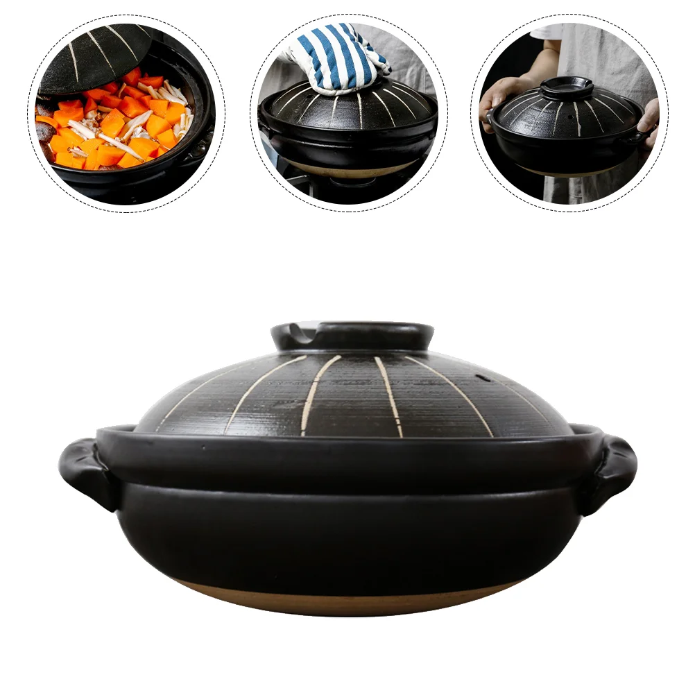Pot Ceramic Japanese Donabe Soup Porcelain Hot Casserole Bowl Clay Cooker Stew Noodle Cooking Rice Cookware Chinese Bento casserole pot