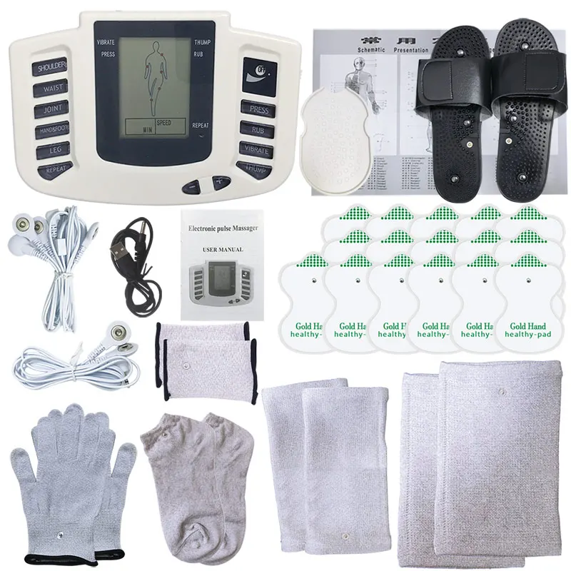 Fisioterapia Tens Equipment For Body Back Foot Massager Stimolatore Muscolare Elettrico Ems Tens Machine Massage Tools Assistenza Sanitaria