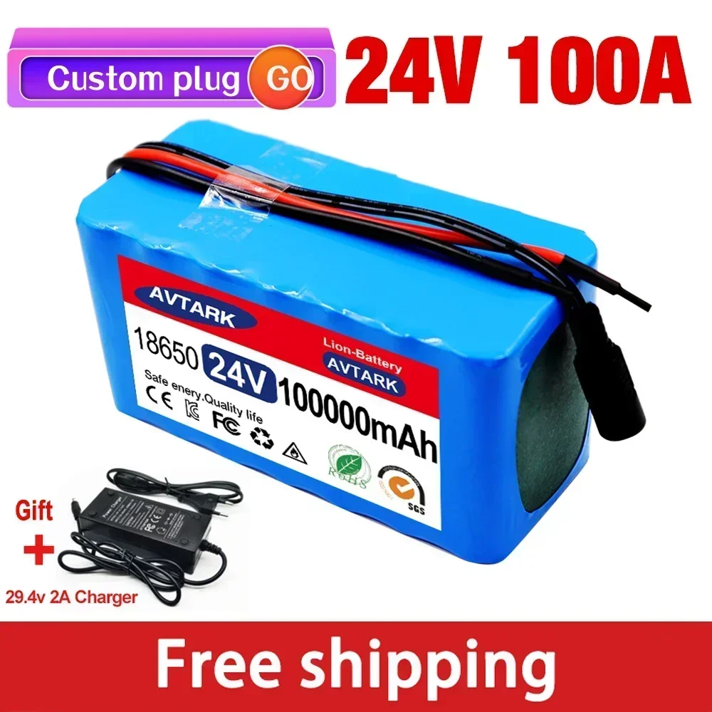 

24V 50Ah 7S3P 18650 Li-ion Battery Pack 29.4V 50000mAh Electric Bicycle Moped /Electric/Lithium Ion Battery Pack 2A Charger