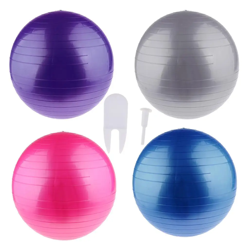 Anti-burst Yoga Ball Exercise Equipment for Workout Program , Home,Travel, Office