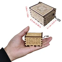 1pcs New Healing Soul Wooden Hand Music Box diy Creative Classical Music box Colored Music Box Merry Christmas 2