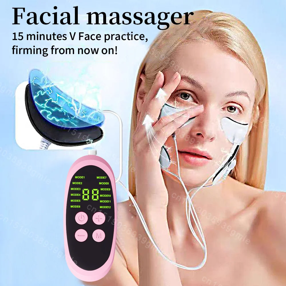 Masajeador Facial Ems, Estimulador muscular de microcorriente, estiramiento Facial de la piel, Estimulador muscular antiarrugas, dispositivo de belleza » Masajeador Facial Ems