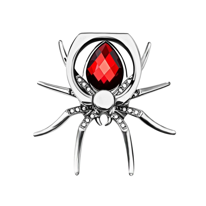 Luxury Diamond Spider Ring Phone Holder - 360° Rotating Grip and Stand