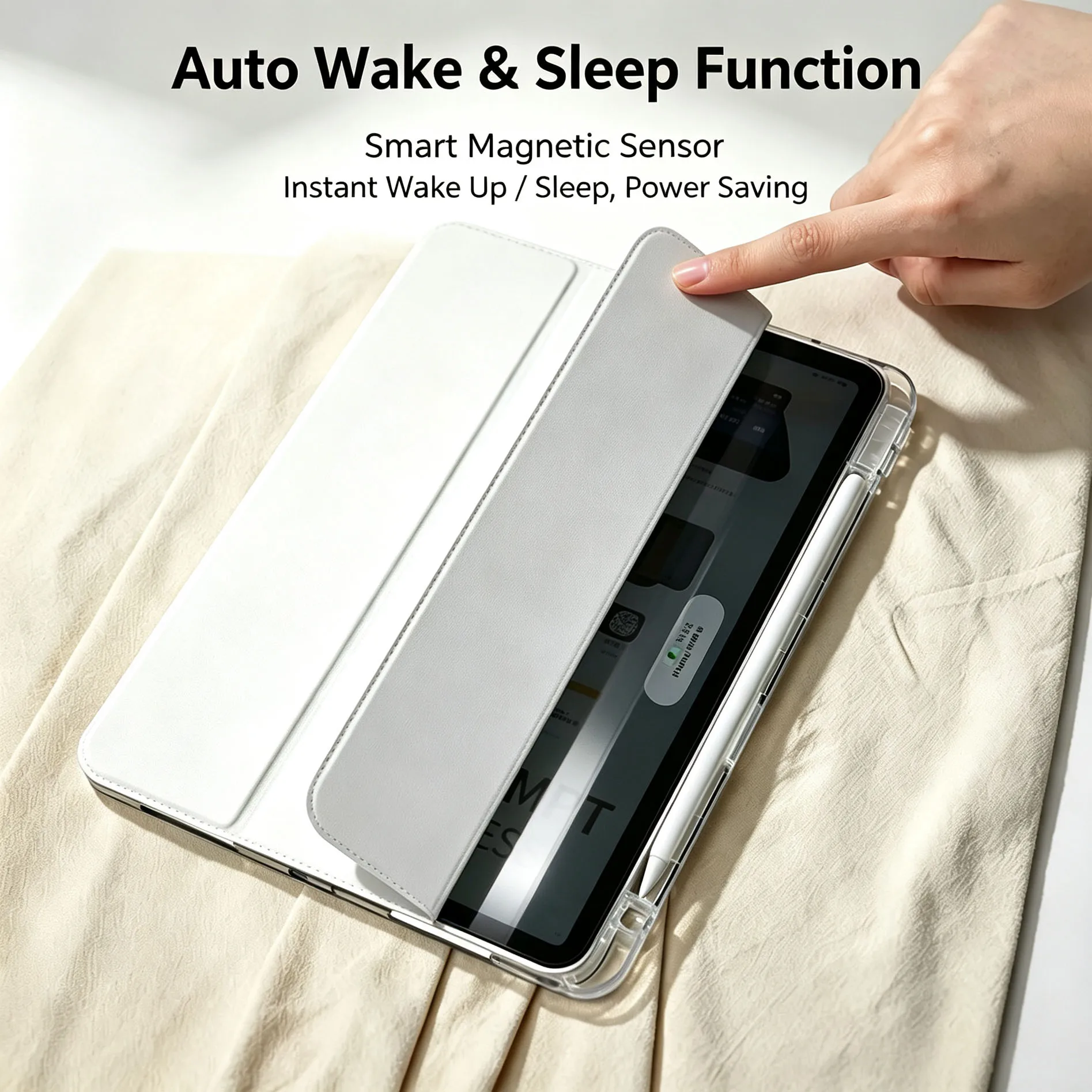 Premium Tablet Case with Smart Cover Design
