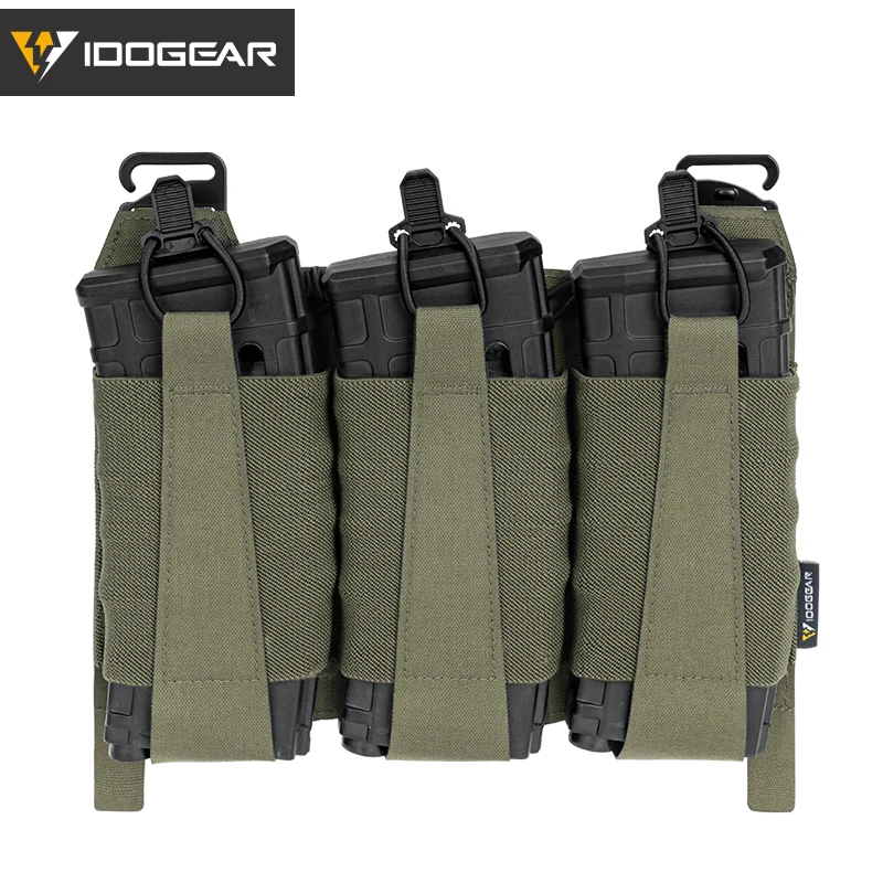 Pochette Tactique IDOGEAR à Fermeture éclair - Pour Chargeurs 5.56mm/9mm, Nylon