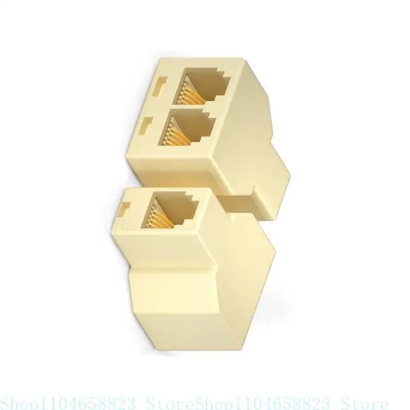 מפצל טלפון RJ11 6P4C/6P2C 2Way מפצל טלפון מפצל קו טלפון להתקנת חיבור כפול קלה