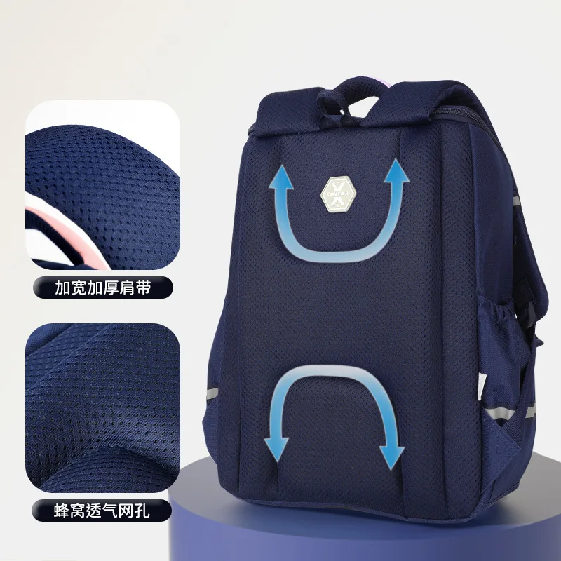 Disney New Frozen School Bags For Girls Elsa Anna Primary Student Shoulder Orthopedic Backpack Grade 1-3 Kids Gifts Mochilas