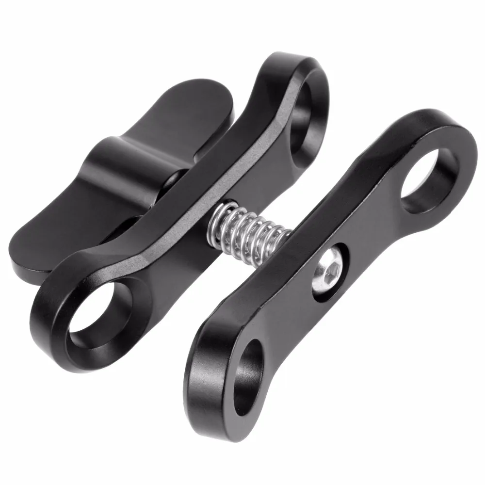 CNC Stativ Schmetterling Clip Clamp 2 3 Open Hole Tauchen Licht Halterung Stecker Kugelkopf Mount Adapter für Gopro Sport SLR Kamera – Detail 28