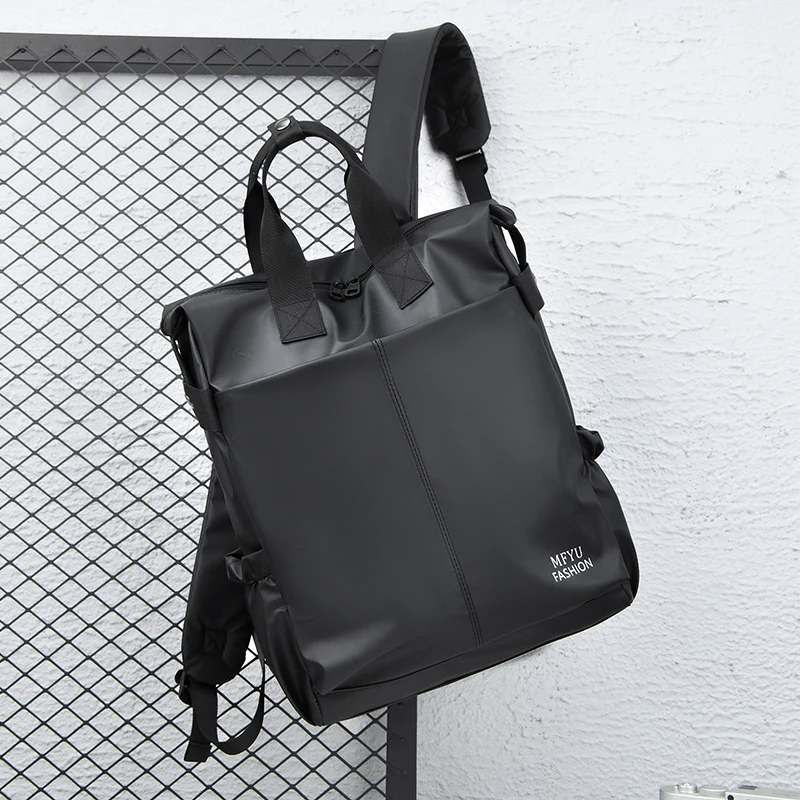 Leisure travel backpack, large capacity, adjustable shoulder straps, zipper closure, retro style laptop bag