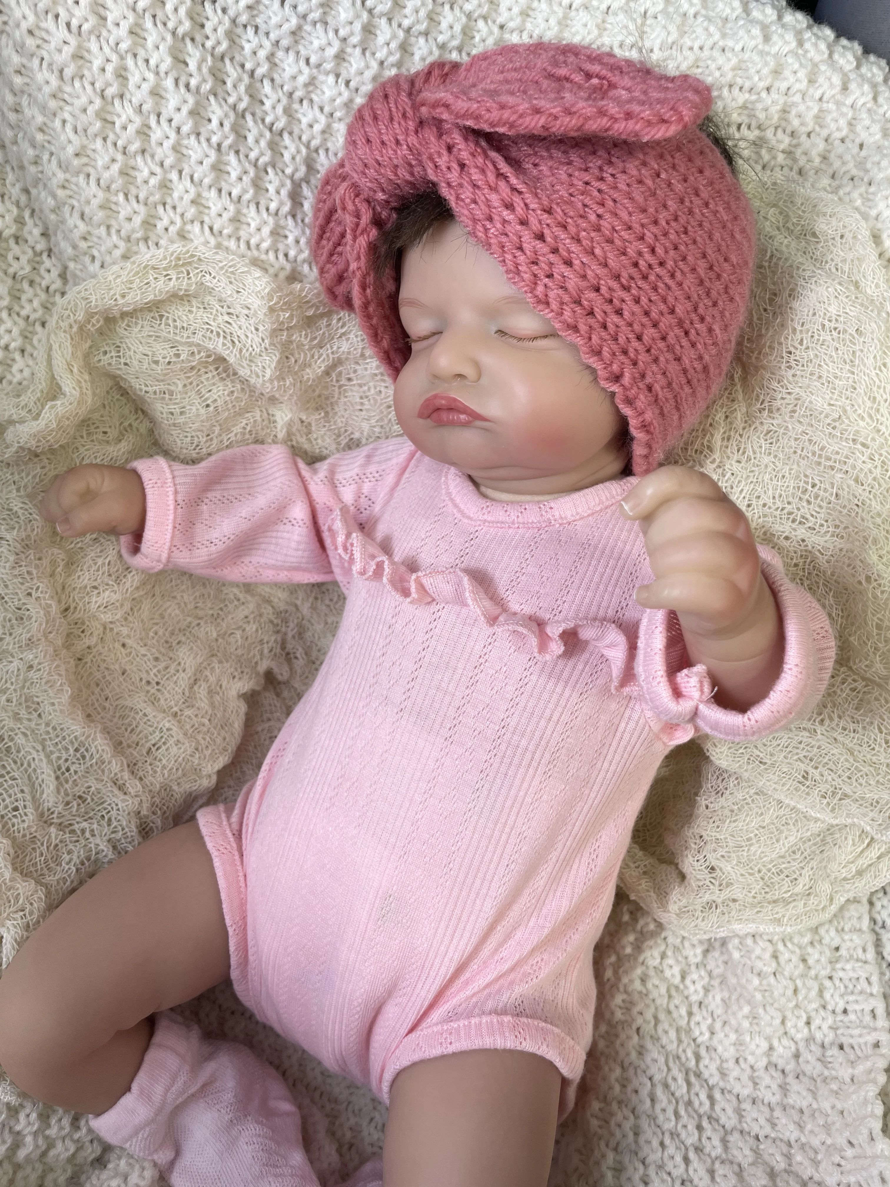 45cm Lifelike Bebe Reborn Doll Rosalie Reborn Silicone Vinyl Cloth