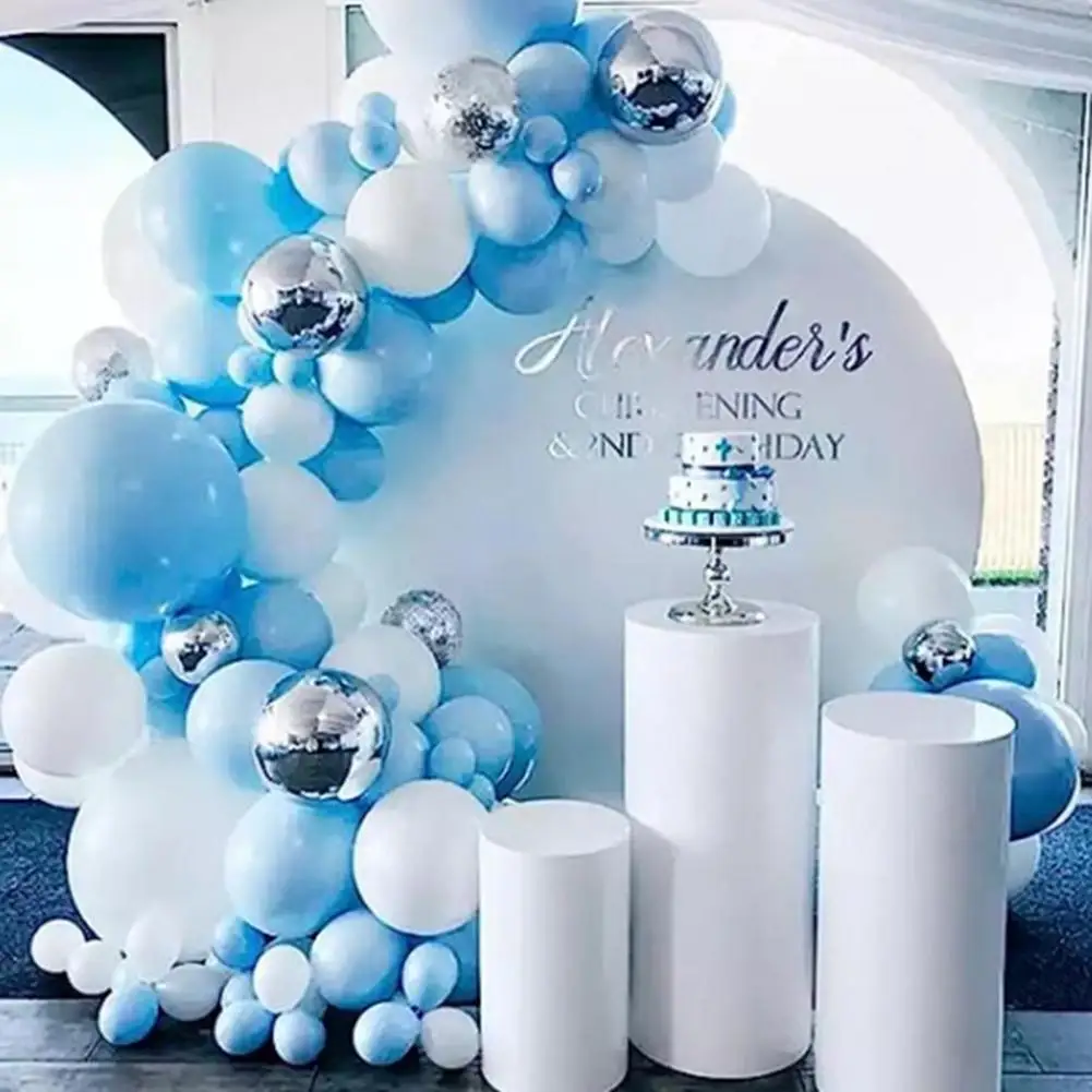 3 Pcs Party Cylinder Pedestal Stand Cover Plinth Pillar Decorative Sleeves Birthday Party Wedding Decor Dessert Party Planner