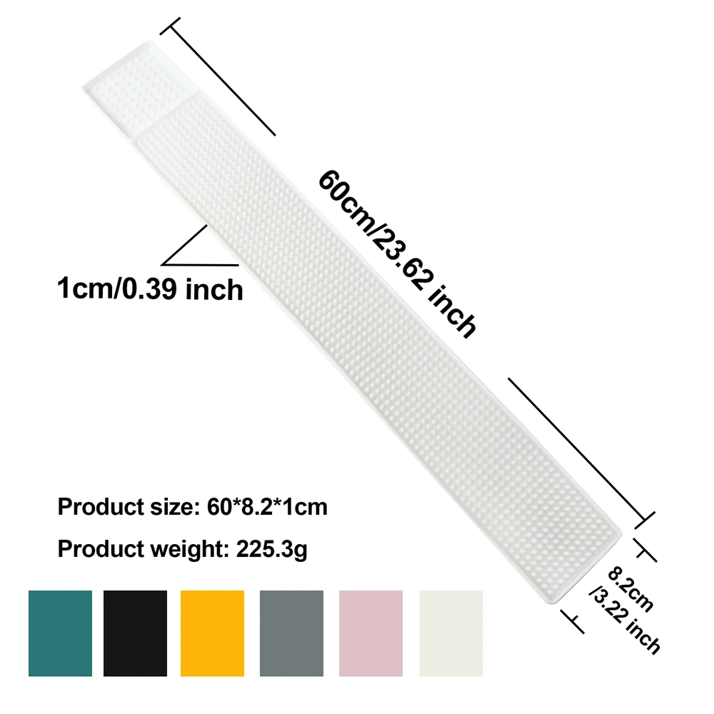 Premium Silicone Bar Mat - Durable & Stylish Spill-Proof Countertop Accessory for Home, Bars, and Restaurants