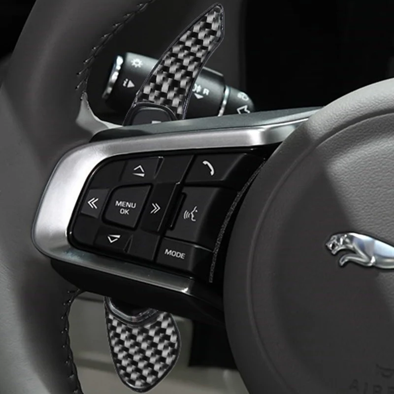 

Carbon Fibre Shift Paddle DSG For Jaguar XF XE XJ F-PACE F-TYPE X760 X250 X260 X761 X351 Car Steering Wheel Shifter Extension