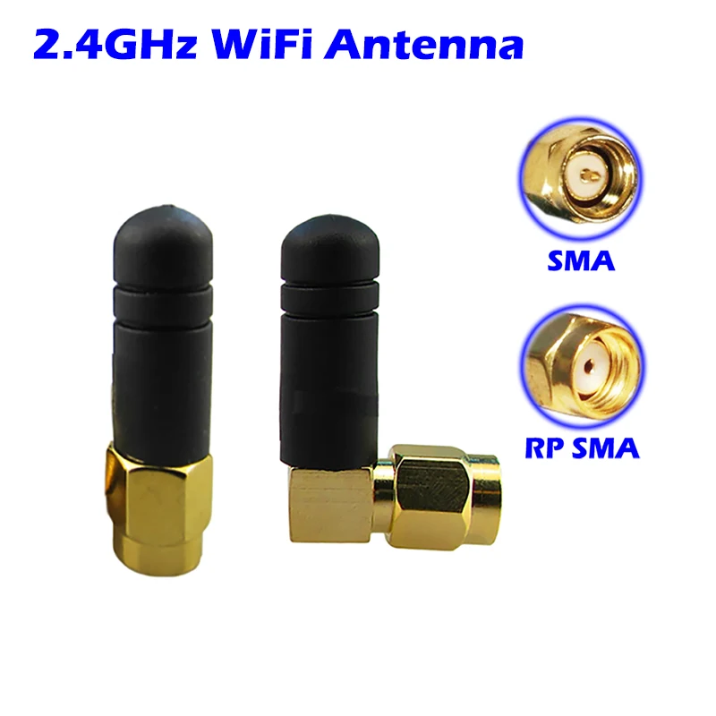 WiFi Antenna 3dbi Mini Aerial Directional RP SMA Connecter for Motherboard Modem USB Adapter AP Client FPV Transmitter Extender