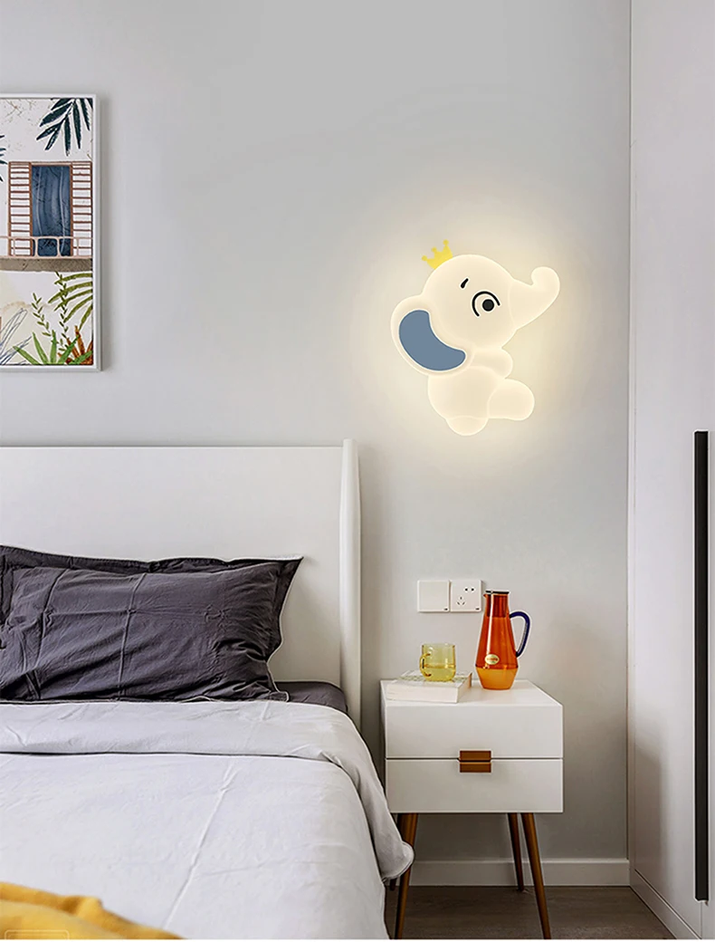 Lámpara elefante Iluminación para habitación infantil
