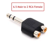 6.35/6.5mm male to 3.5mm Audio Stereo/mono Jack Female To 2 RCA Male Audio Jack Connector Adapter Converter Speaker - Image 3