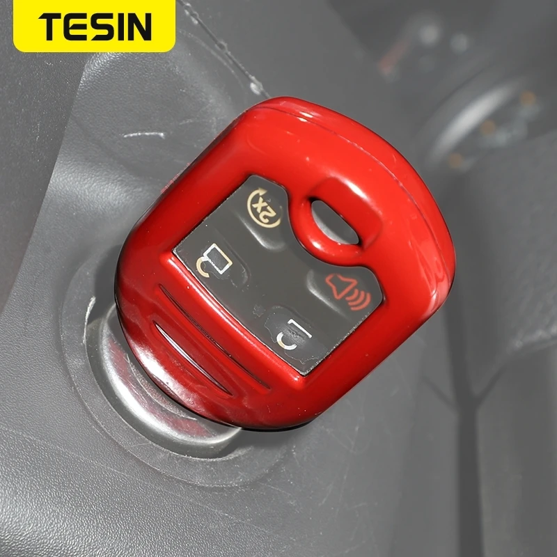 ontto Portachiavi in pelle in lega adatta per Ford Maverick Focus Edge Explorer Expedition Everest Fusion Mondeo Mustang 2/3/4/5 pulsanti Smart Key Shell custodia portachiavi borsa portachiavi