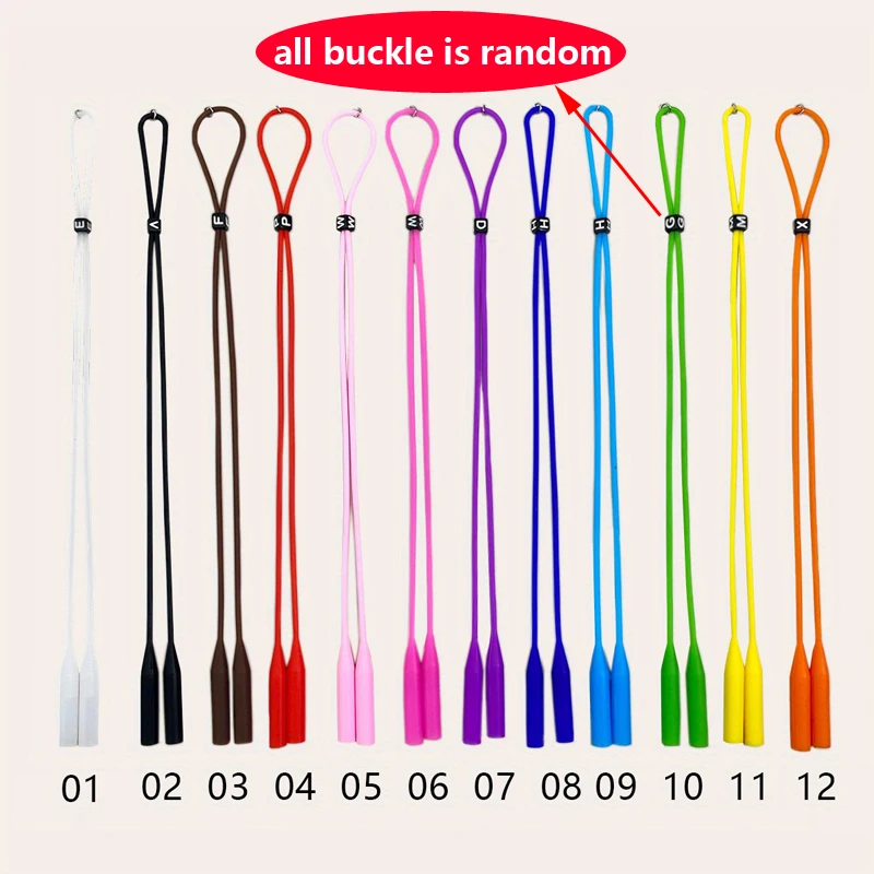 Adjustable Silicone Sunglasses Retainer Straps