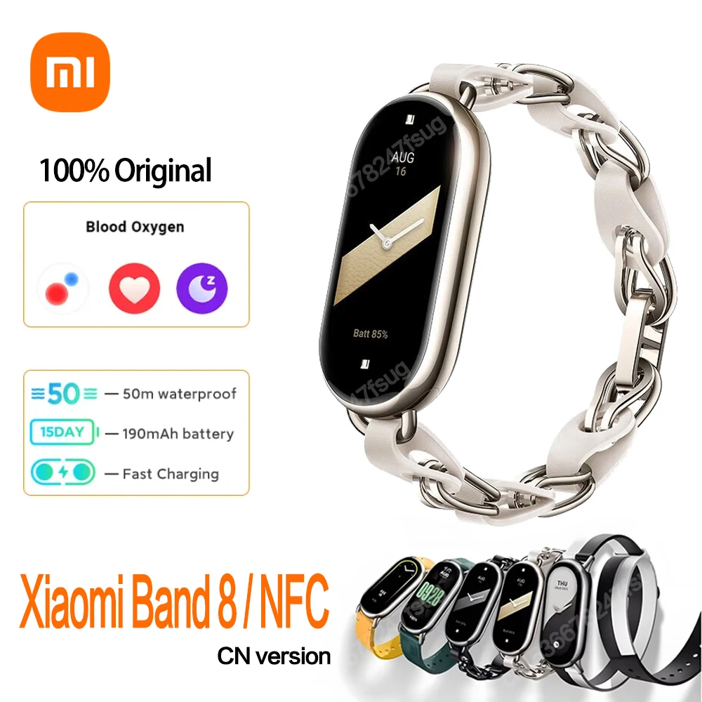 Xiaomi-Mi-Band-8-NFC-Smart-Bracelet-AMOLED-Screen-Pre-sale-Miband-8 ...
