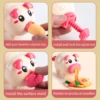 Cartoon Cute Pig Noodle Machine Clay Set Game Noodle Machine Multiple Molds Knife Fork Clay Set Toys " 3