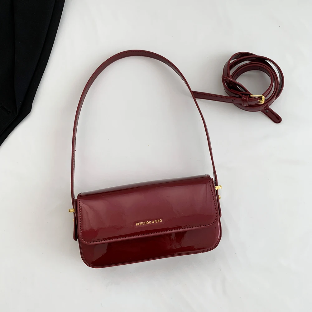 Women Fashion Shoulder Bag Large Capacity PU Leather Stylish Hobo Bag Adjustable Strap Chic Single Shoulder Bag Retro Armpit Bag